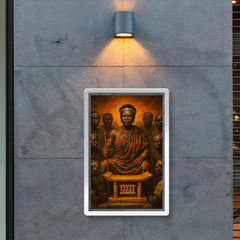 Yaa Asantewaa with golden stool war council poster 2