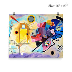Yellow, Red and Blue by Wassily Kandinsky poster 2