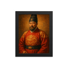 Yeongjo of Joseon framed print on a plain backdrop in size 8"x10".