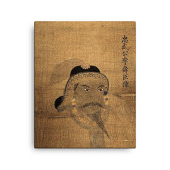 Yi Sun-sin canvas print on a plain backdrop in size 16"x20".
