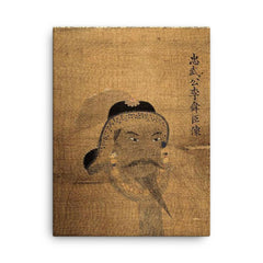 Yi Sun-sin canvas print on a plain backdrop in size 18"x24".