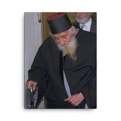 Yitzhak Kaduri canvas print on a plain backdrop in size 18"x24".