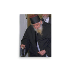 Yitzhak Kaduri poster on a plain backdrop in size 12"x16".