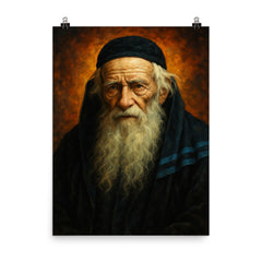 Yitzhak Kaduri poster on a plain backdrop in size 8"x10".