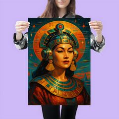Yma Sumac Inca futurist portrait poster 3