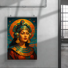 Yma Sumac Inca futurist portrait poster 4
