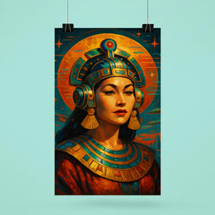 Yma Sumac Inca futurist portrait poster 6