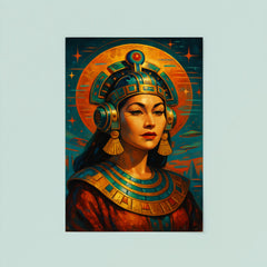 Yma Sumac Inca futurist portrait poster 8