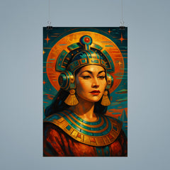 Yma Sumac Inca futurist portrait poster 9