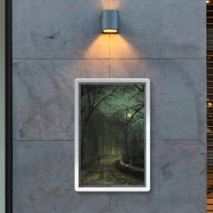 Yorkshire Lane in November by John Atkinson Grimshaw, 1873 poster 2