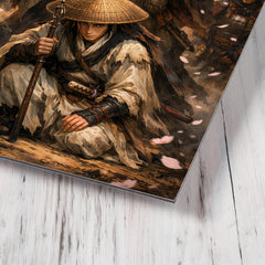 Yoshitsune and Benkei at Ataka barrier metal print mockup