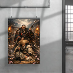 Yoshitsune and Benkei at Ataka barrier poster 4