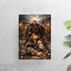 Yoshitsune and Benkei at Ataka barrier poster 7