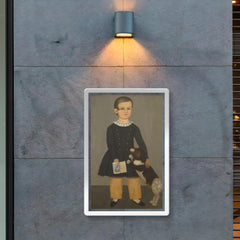 Young Boy with Dog by Samuel Miller poster 2