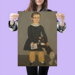 Young Boy with Dog by Samuel Miller poster 3