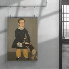 Young Boy with Dog by Samuel Miller poster 4