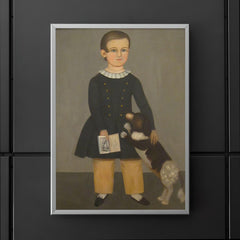 Young Boy with Dog by Samuel Miller poster 5
