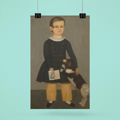 Young Boy with Dog by Samuel Miller poster 6