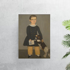 Young Boy with Dog by Samuel Miller poster 7