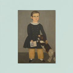 Young Boy with Dog by Samuel Miller poster 8