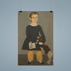 Young Boy with Dog by Samuel Miller poster 9