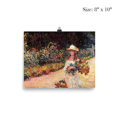 Young Girl in the Garden at Giverny by Claude Monet, 1888 poster 4