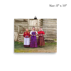 Young Russian Peasant Women, Tri-Color Composite, 1909 poster 4