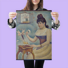 Young Woman Powdering Herself by Georges Seurat poster 3