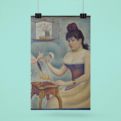 Young Woman Powdering Herself by Georges Seurat poster 6