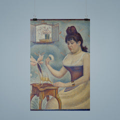 Young Woman Powdering Herself by Georges Seurat poster 9
