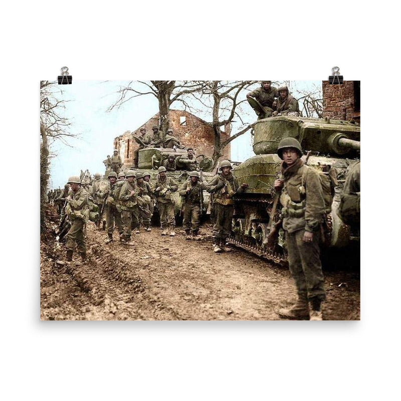 Your Names Are Not Known, Your Deeds Are Immortal poster on a plain backdrop in size 8