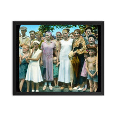 Youth of Odessa, 1930 framed print on a plain backdrop in size 16"x20".