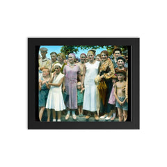 Youth of Odessa, 1930 framed print on a plain backdrop in size 8"x10".