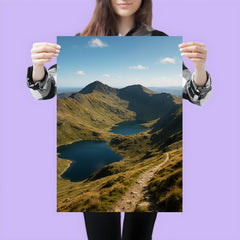 Yr Wyddfa Snowdon Horseshoe Wales poster 3