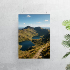 Yr Wyddfa Snowdon Horseshoe Wales poster 7