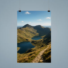 Yr Wyddfa Snowdon Horseshoe Wales poster 9