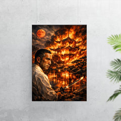 Yukio Mishima golden pavilion inferno vision poster 7