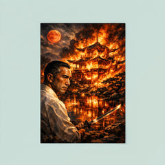 Yukio Mishima golden pavilion inferno vision poster 8