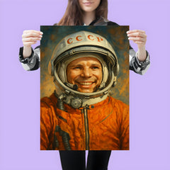 Yuri Gagarin smiling in pressure suit poster 3