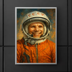 Yuri Gagarin smiling in pressure suit poster 5