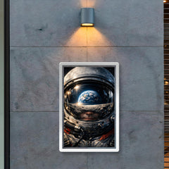 Yuri Gagarin visor reflection of Earthrise poster 2