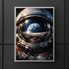 Yuri Gagarin visor reflection of Earthrise poster 5