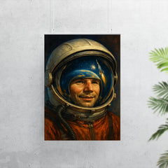 Yuri Gagarin visor reflection portrait poster 7