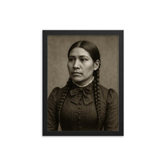 Yvette Roubideaux framed print on a plain backdrop in size 12"x16".