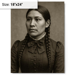 Yvette Roubideaux metal print on a plain backdrop in size 18"x24".
