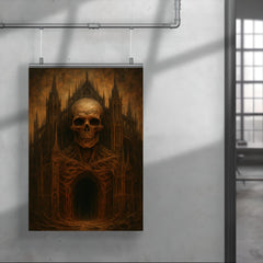 Zdzisław Beksiński nightmare cathedral painter poster 4