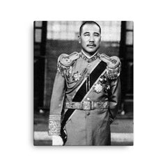 Zhang Zongchang canvas print on a plain backdrop in size 16"x20".