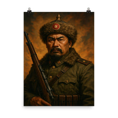 Zhang Zongchang poster on a plain backdrop in size 8"x10".