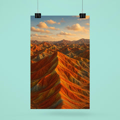 Zhangye Danxia Rainbow Mountains China poster 6