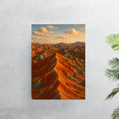 Zhangye Danxia Rainbow Mountains China poster 7